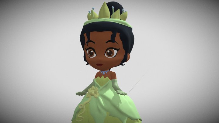 Little Tiana 3D Model