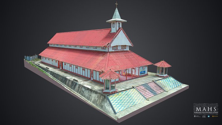 Catholic Church of Santo Petrus & Paulus 3D Model