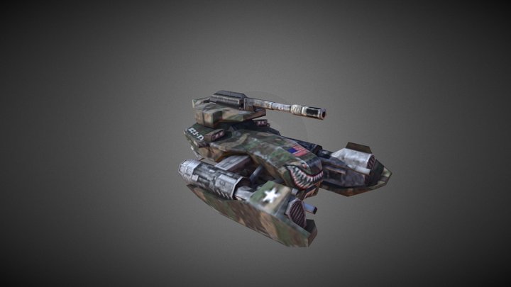 Futuristic Tank 3D Model