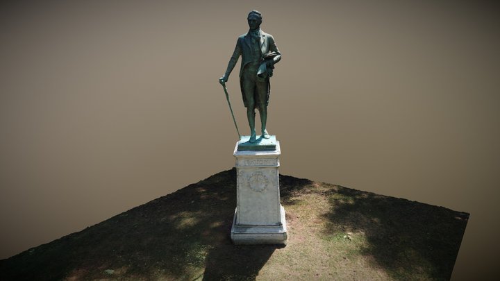 Statue of Alexander Hamilton 3D Model