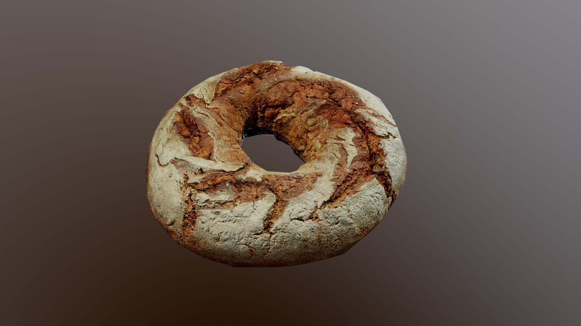 3D model TastyBreadPack vol.01 Model Ninth - This is a 3D model of the TastyBreadPack vol.01 Model Ninth. The 3D model is about a circular object with a hole in it.