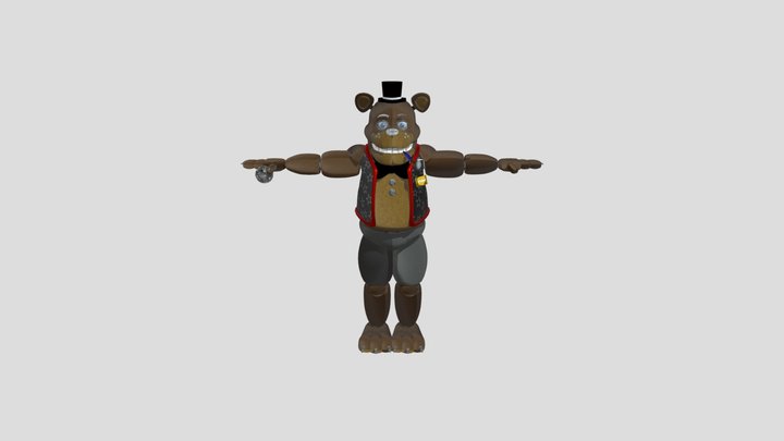 Stylized Freddy Fazbear V3 3.6 3D Model