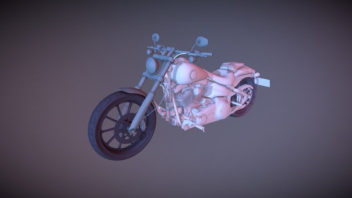 Harley Chopper (wip) 3D Model