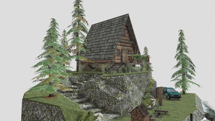 DAE Diorama - Forest Loner 3D Model