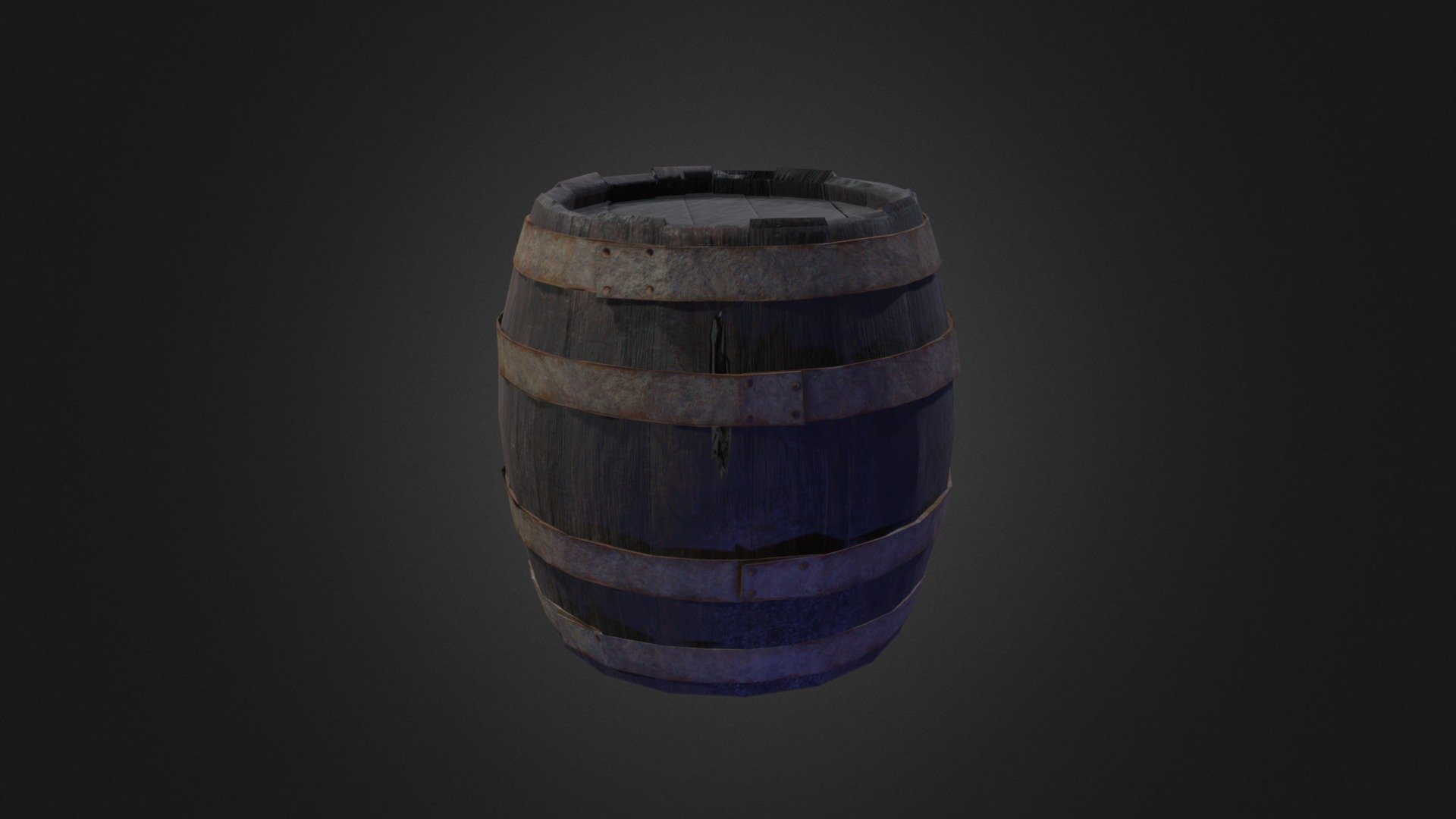 Old wood barrel