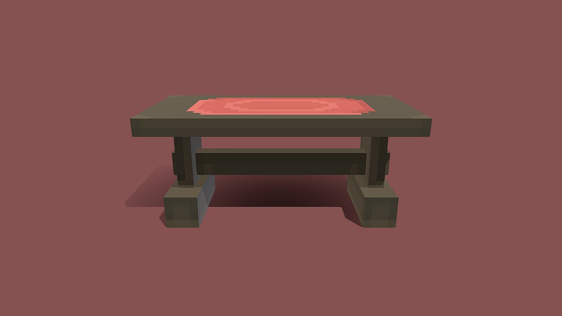 Wood table - 3D model by Wadoox [7f44474] - Sketchfab