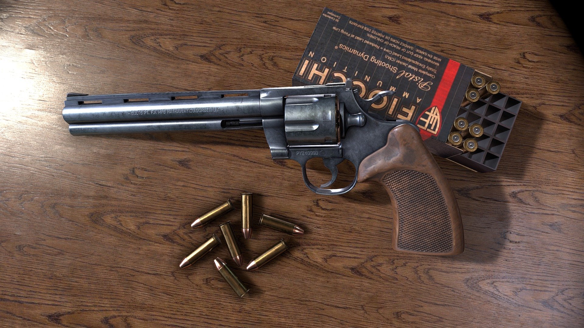 Colt Python - 3D model by mjhathaway [7f44ad5] - Sketchfab