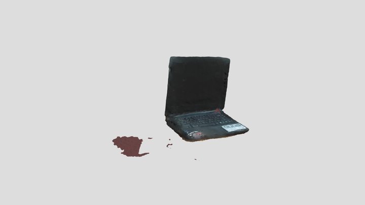 Laptop_textured_mesh_medpoly_obj 3D Model