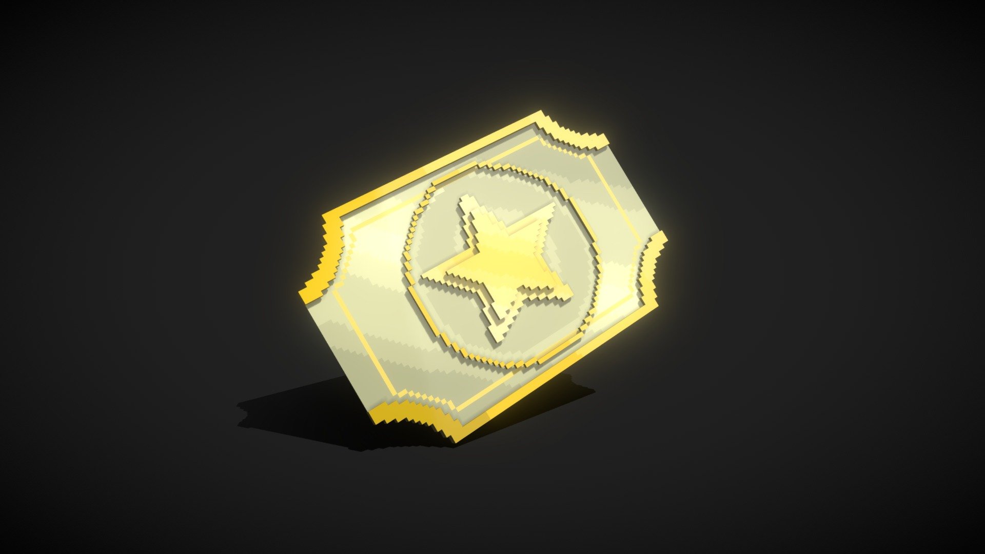 Star Card - Voxel Art - 3D model by Tung Linh (@tlinhh.41) [7f45076 ...