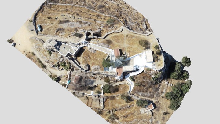 Chrysocheria Castle - Kalymnos Island 3D Model