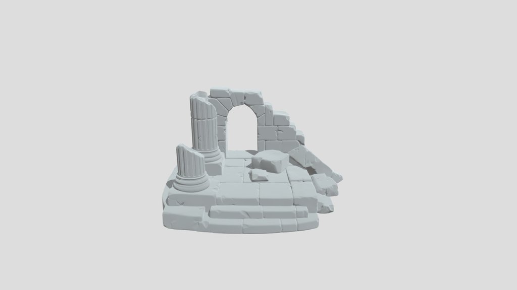 Temple Ruins and Archway