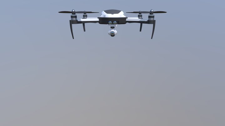 Flying drone 3D Model