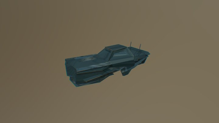 Hover Car 3D Model