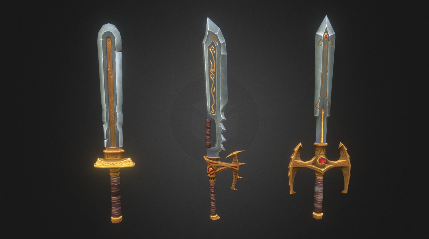 Weapons Vol.5 Swords - 3D model by LowlyPoly [7f46df5] - Sketchfab