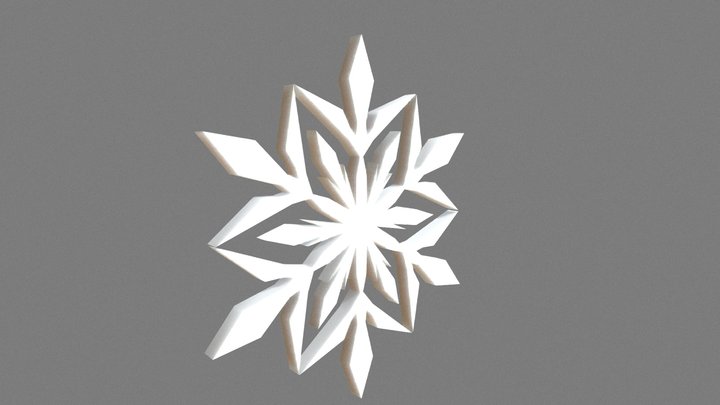 Helen -  3D Snowflake 3D Model