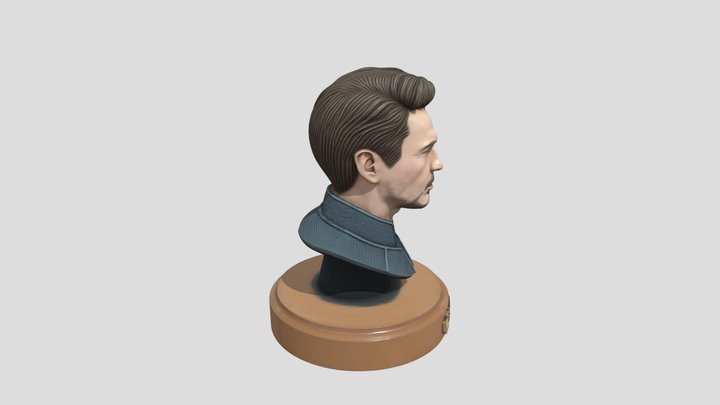 Tony Stark Bust 3d Model head
