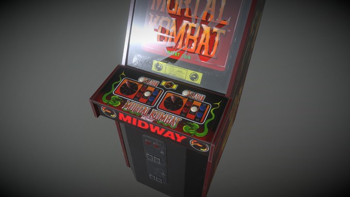 MK1 Arcade Cabinet 3D Model