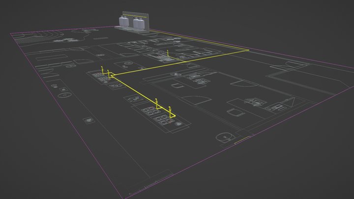 Projeto de Gás GLP 3D Model