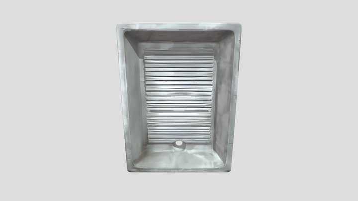 concrete wash basin 3D Model