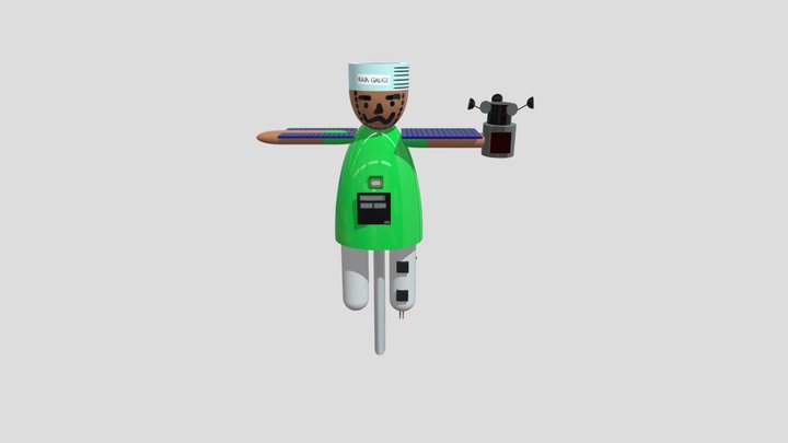 Farmer Friend Scare Crow 3D Model