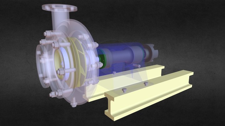 Centrifugal pump 3D Model