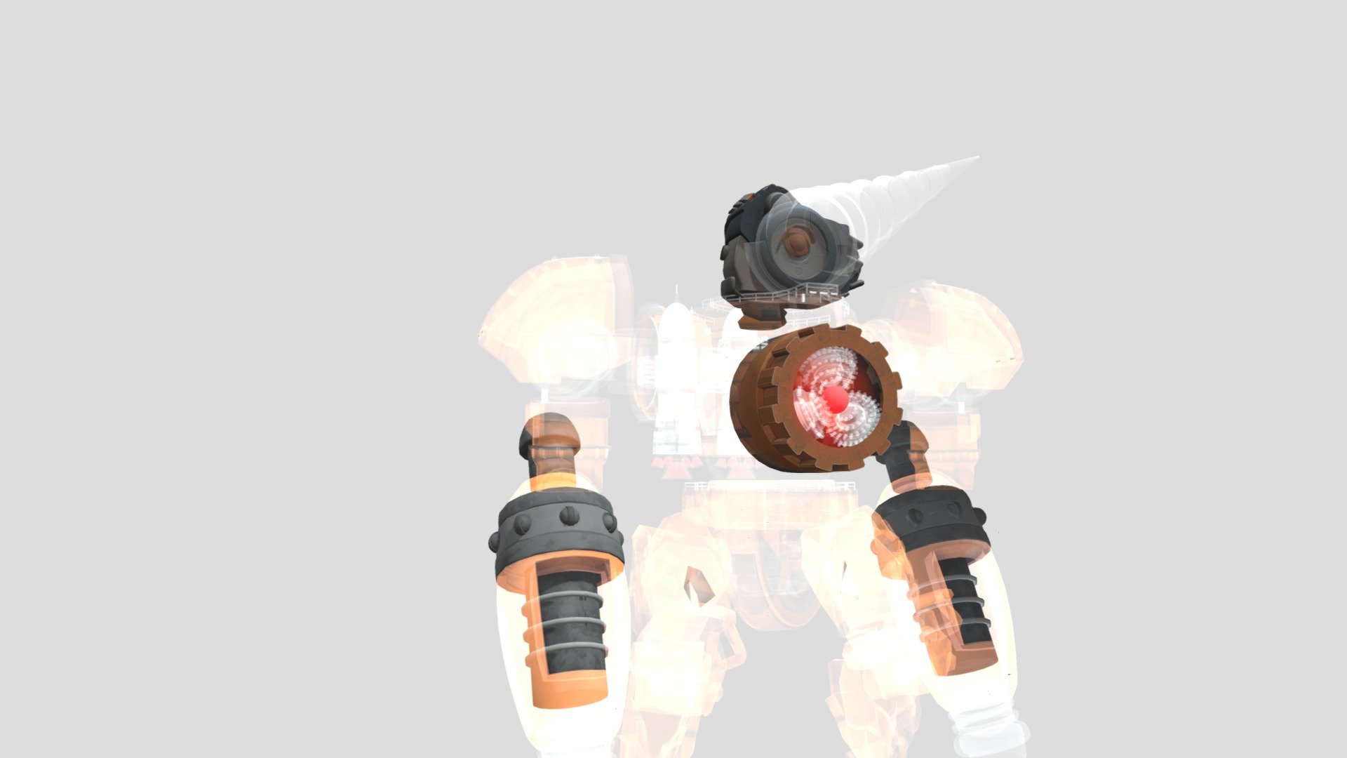 Ghost titan drillman - Download Free 3D model by Cyan (@ArkeyParkey ...
