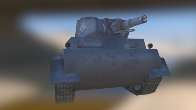 Panzer P1 Animated 3D Model