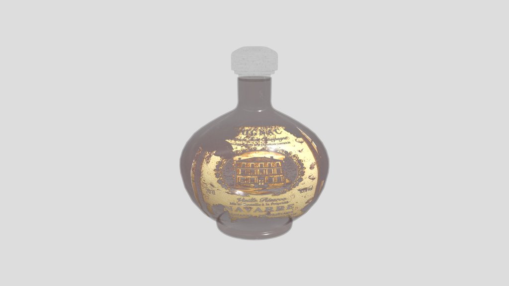 Vintage Cognac Bottle