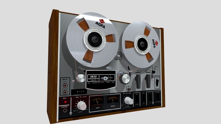 AKAI 4000DS MKII 3D Model