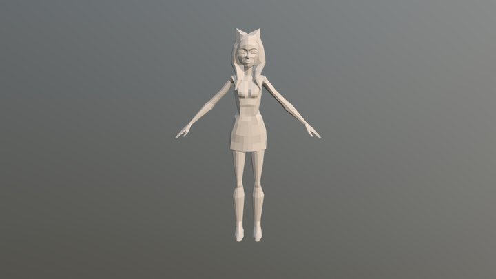 Ahsoka Tano low-poly 3D Model