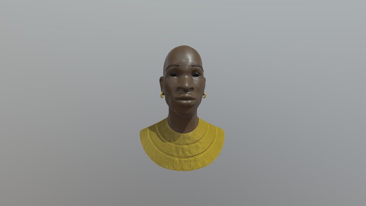 Model Guerreiro africano 3D Model