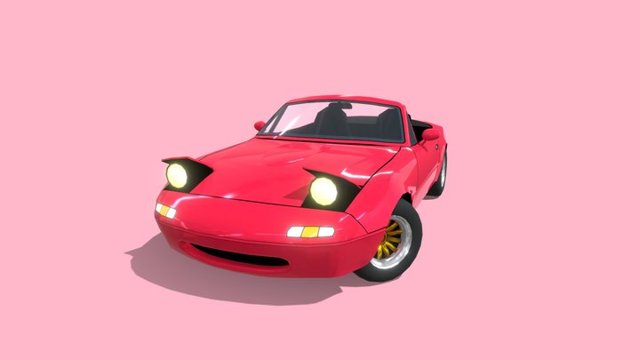 Mazda MX-5 Miata LOW POLY 3D Model