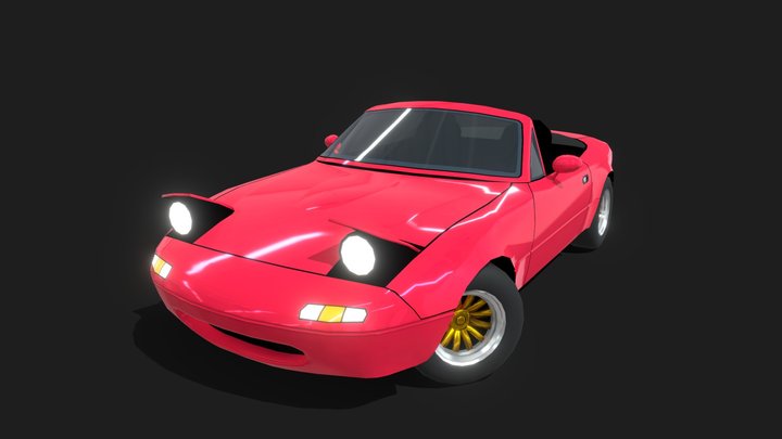 Mazda MX-5 Miata LOW POLY 3D Model