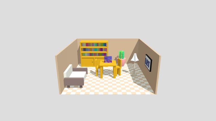 Connect 4 room 3D Model