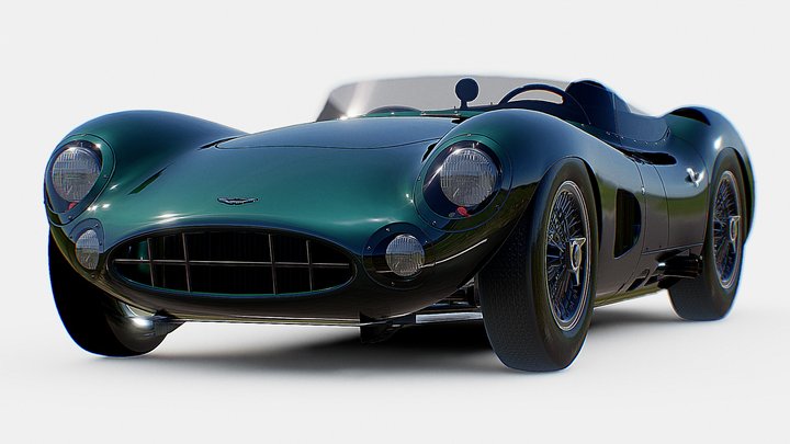 Aston Martin DBR | www.vecarz.com – Kostenloses 3D-Modell STL