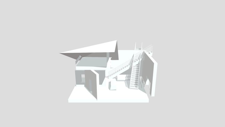 Fucked Up House 3D Model