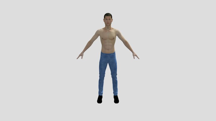 Denim Jeans Pant 3D Model