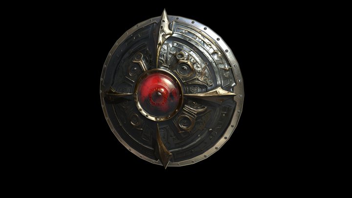 stylized shield 3D Model