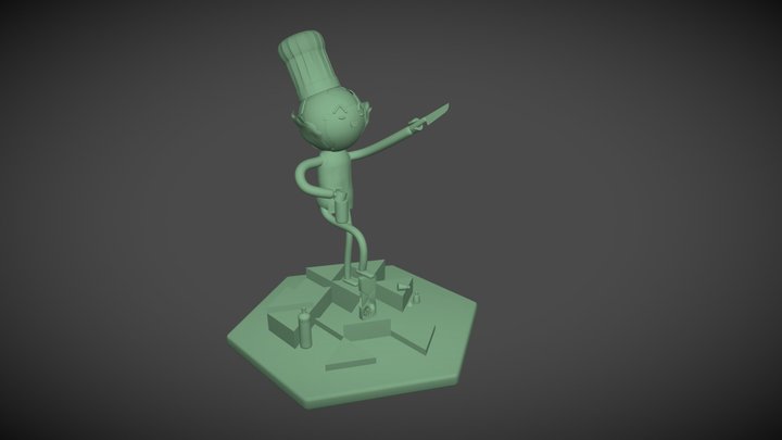 Salad Chef 3D Model