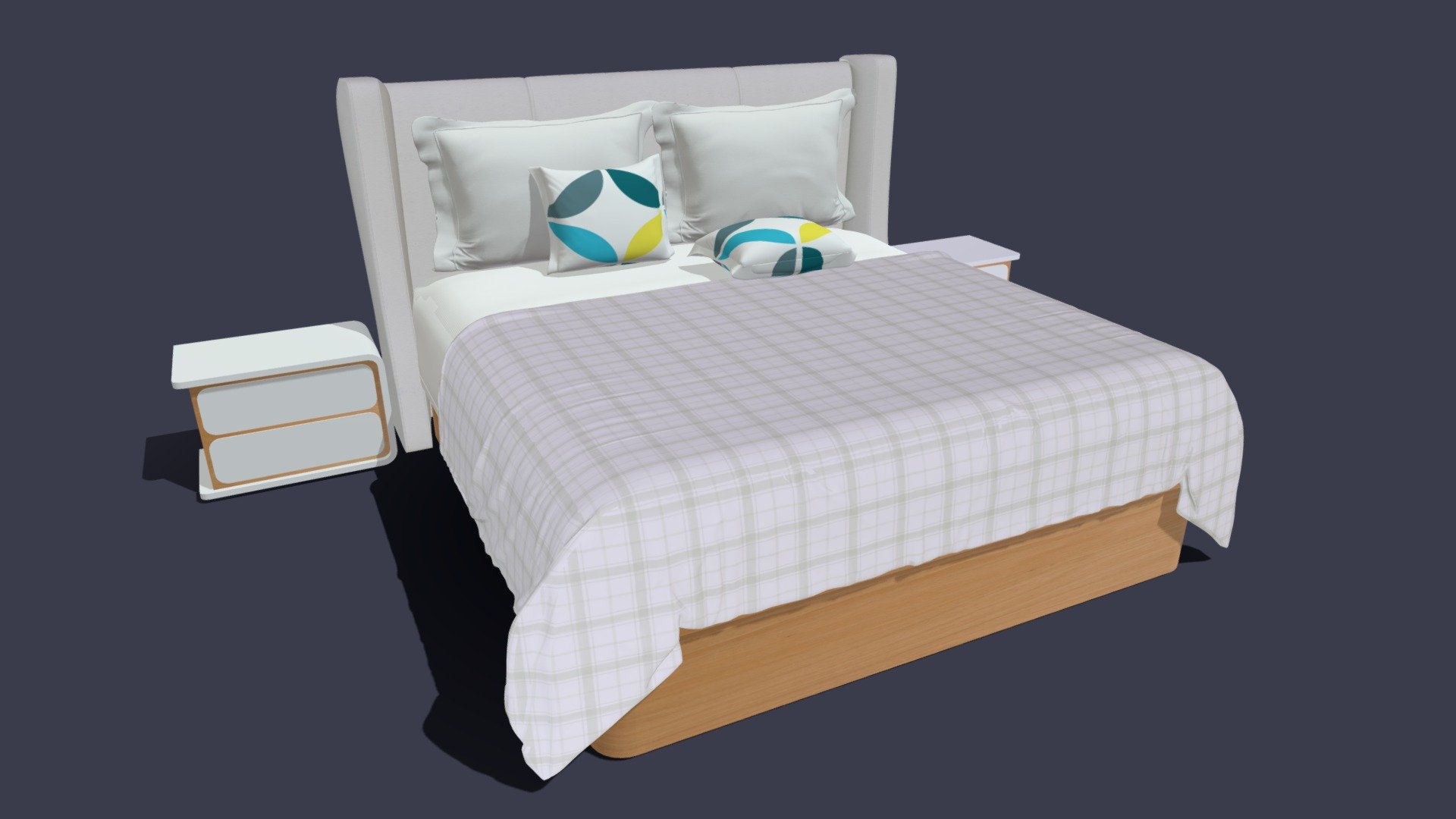 BED 24 - Buy Royalty Free 3D model by jasirkt [7f53a2e] - Sketchfab Store