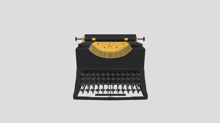 Type Writer 1900 3D Model