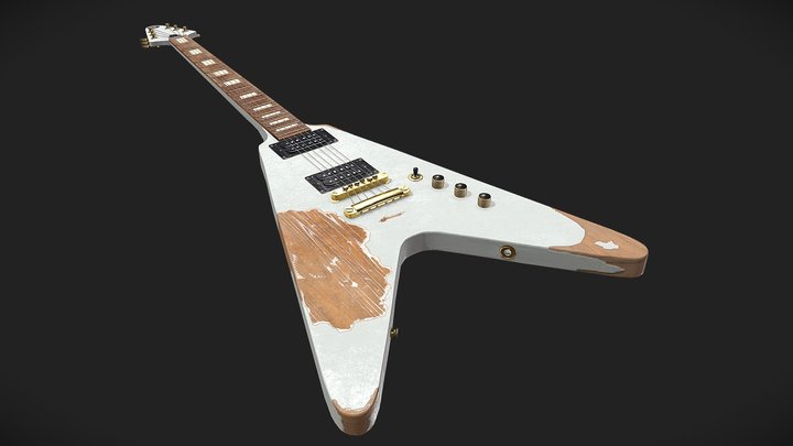 Electric Guitar 3D Model