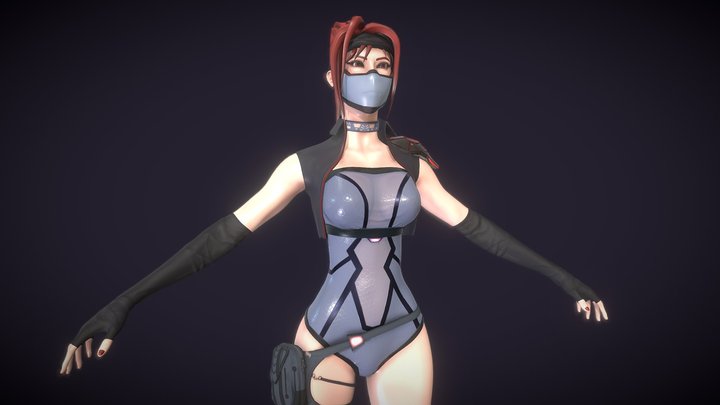 Sci-fi Girl 3D Model