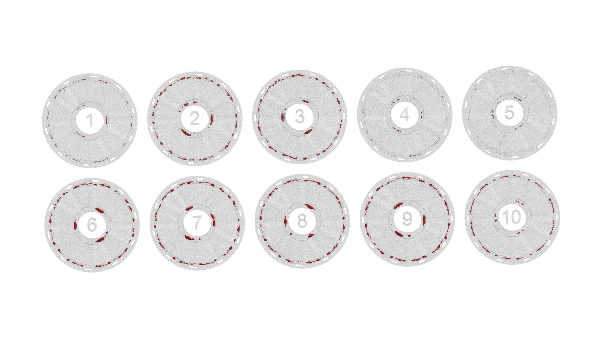 HMS32066 10pc Roller Porosity Comparison - 3D model by HavenMetrology ...