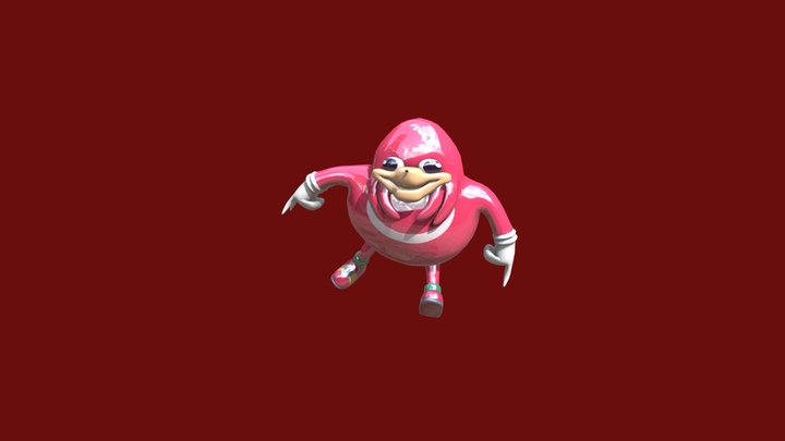 Ugandan Knuckles 3D Model