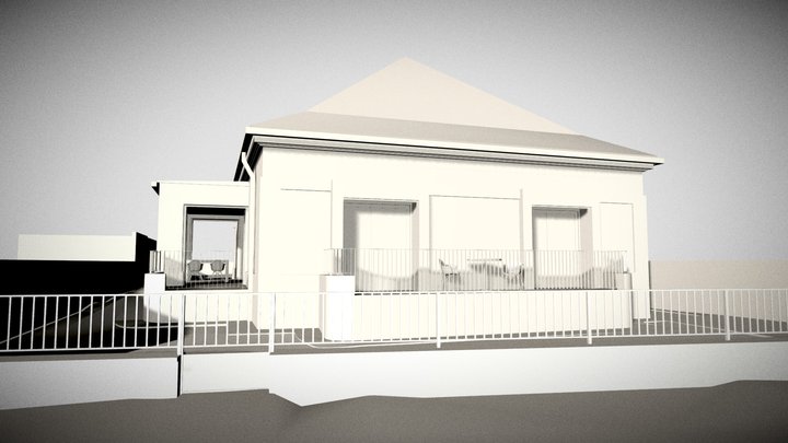 family house | 04 - 1st sketch, 'A' version 3D Model