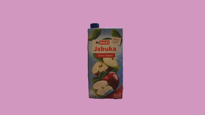 Apple Juice carton 3D Model