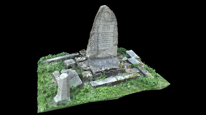 Great War memorial, Rokity 3D Model