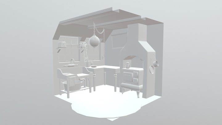 Kitchen Work in Progress 3D Model