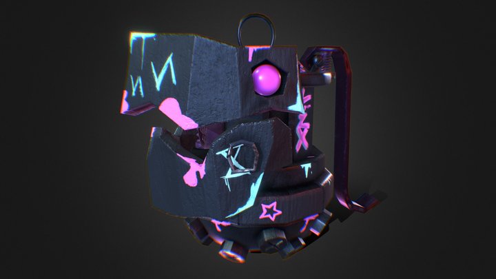 Jinx_BOOM Grenade-chompers 3D Model